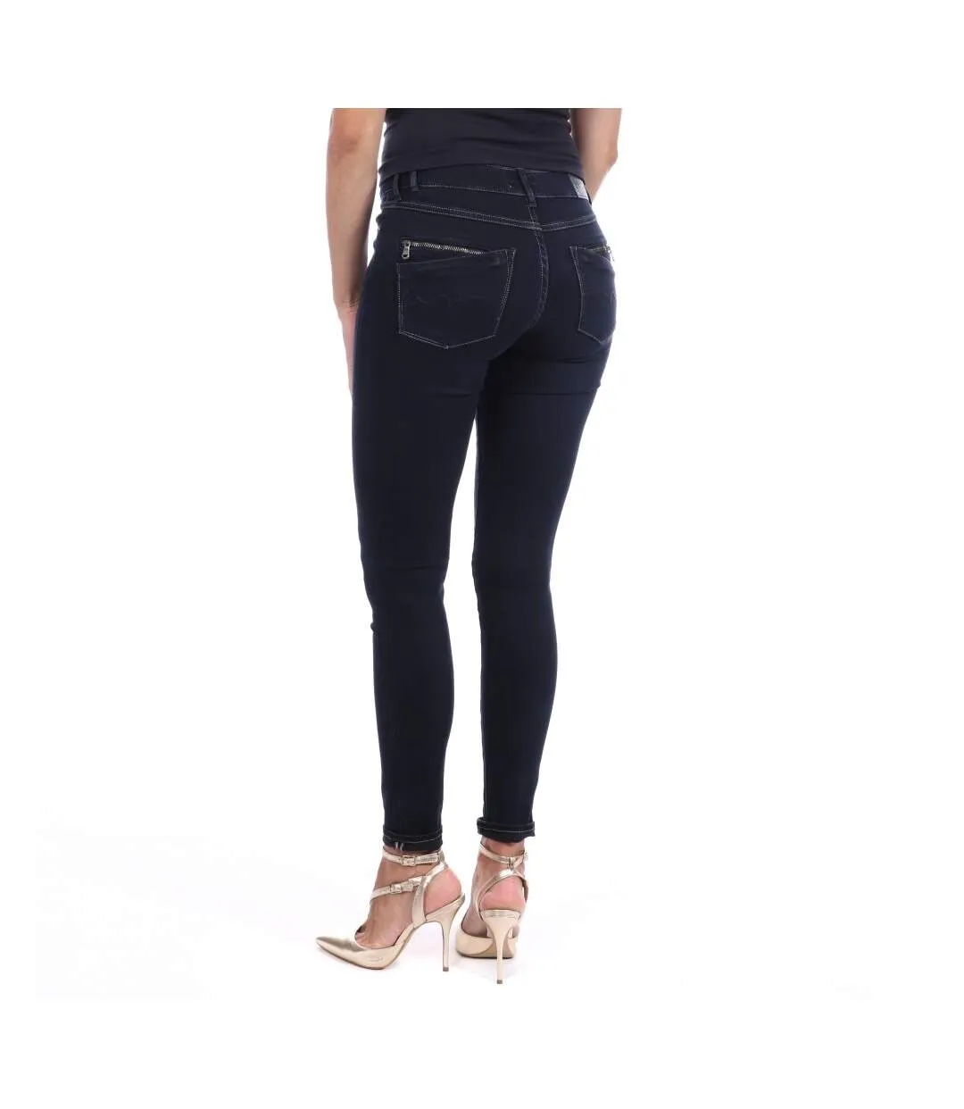 Jeans bleu skinny femme Teddy Smith Ava