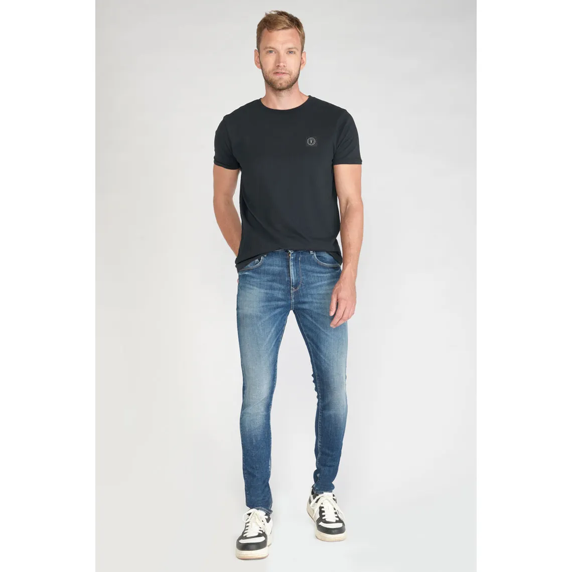 Jeans Power skinny 7/8ème  bleu N°2 en coton | 3 Suisses