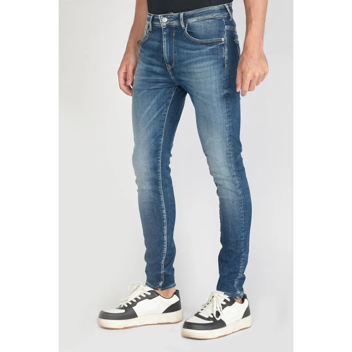 Jeans Power skinny 7/8ème  bleu N°2 en coton | 3 Suisses