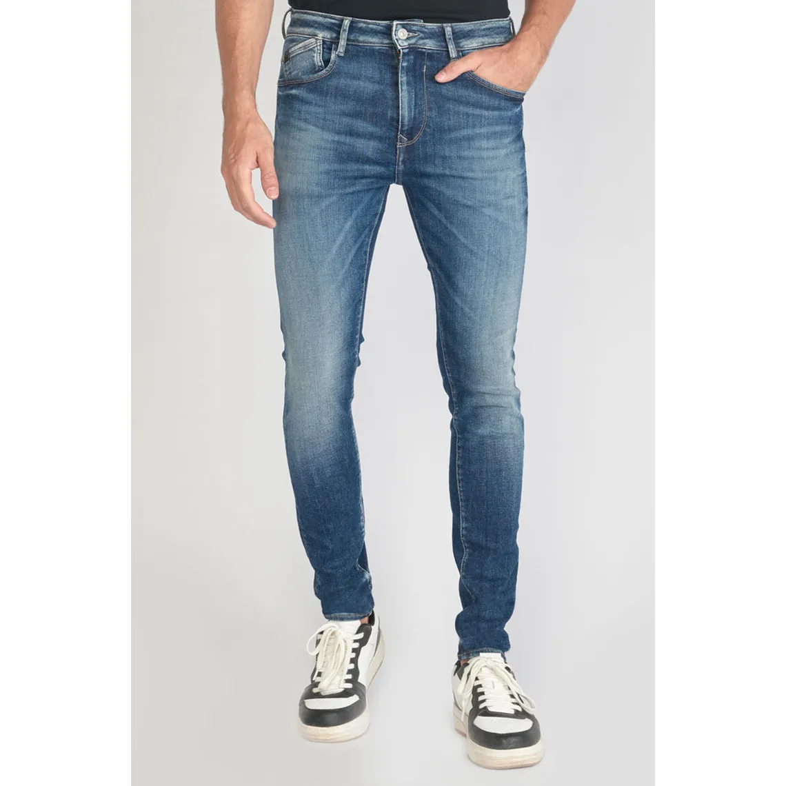 Jeans Power skinny 7/8ème  bleu N°2 en coton | 3 Suisses