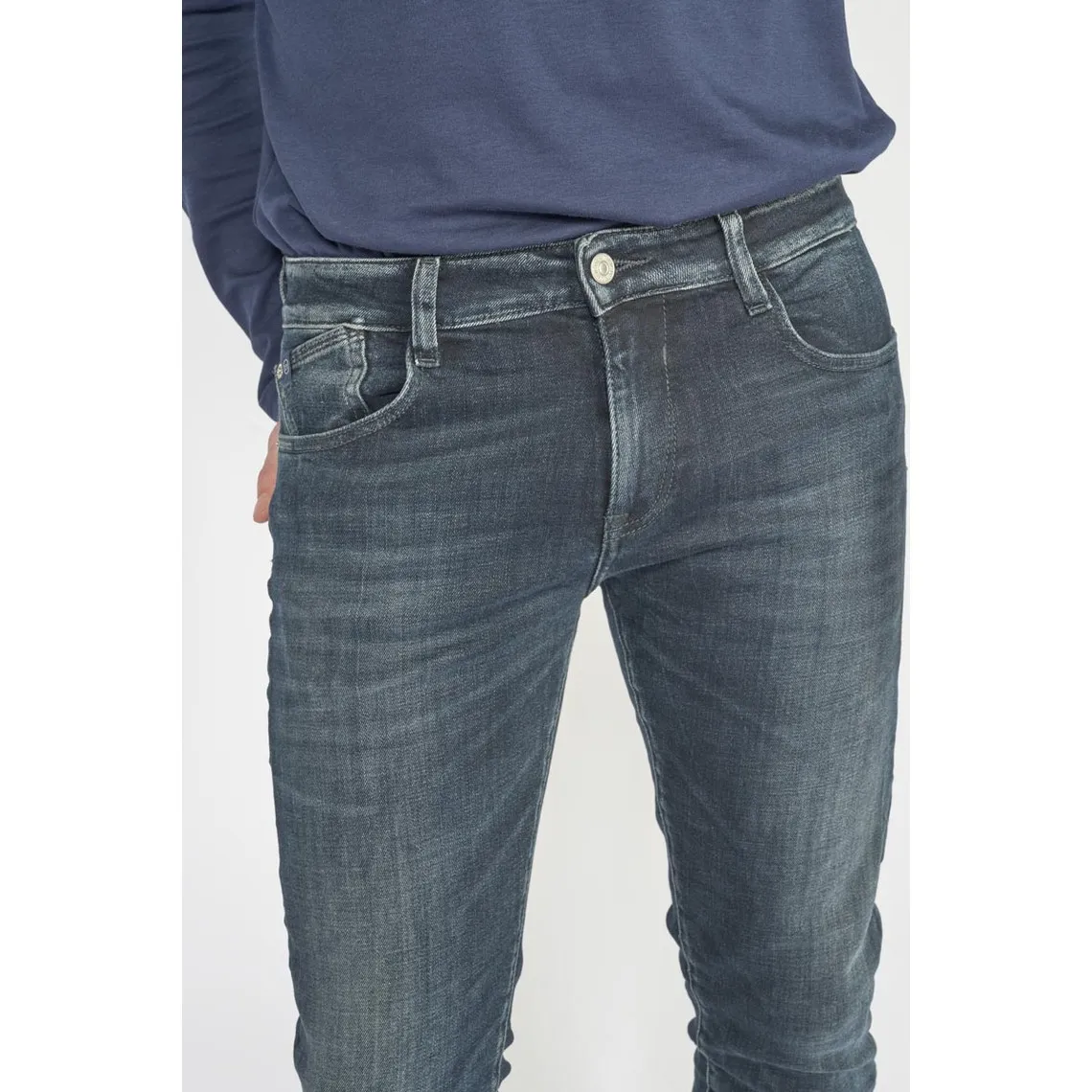 Jeans Power skinny 7/8ème  bleu-noir N°1 en coton | 3 Suisses