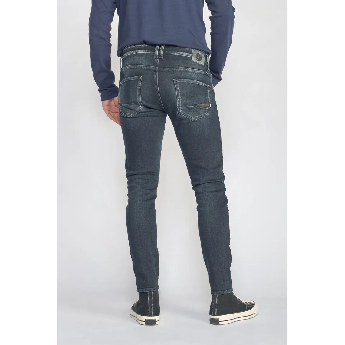 Jeans Power skinny 7/8ème  bleu-noir N°1 en coton | 3 Suisses