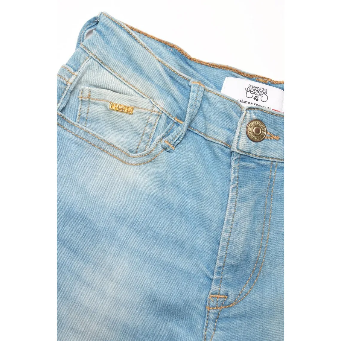 Jeans  power skinny taille haute, longueur 34 bleu clair | 3 Suisses