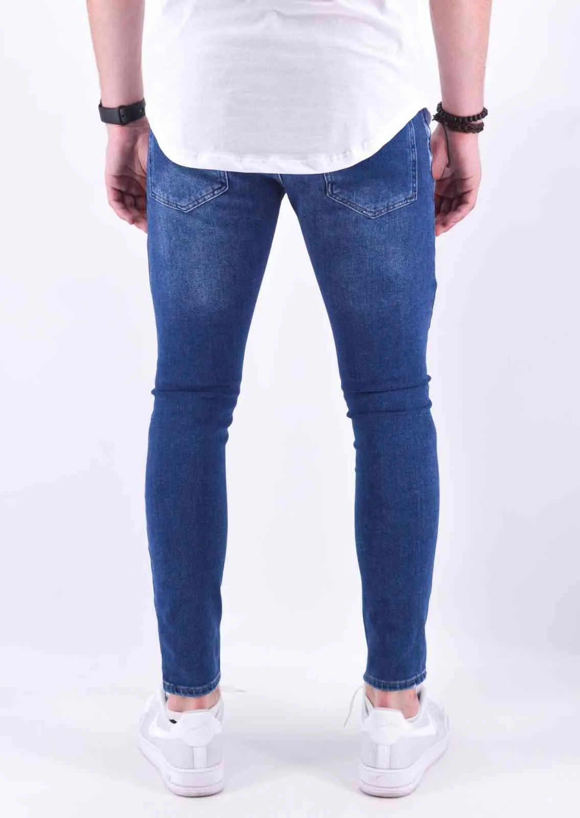 Jeans skinny destroy bleu homme | Mode urbaine | 29,99€