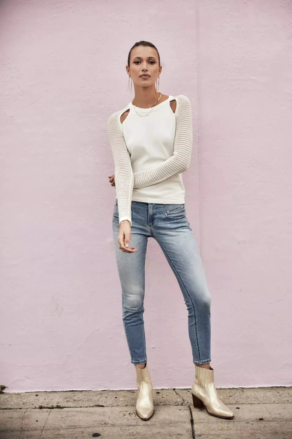 Jeans skinny Femme, Saopolo light Alexa Cropped Freeman T.Porter