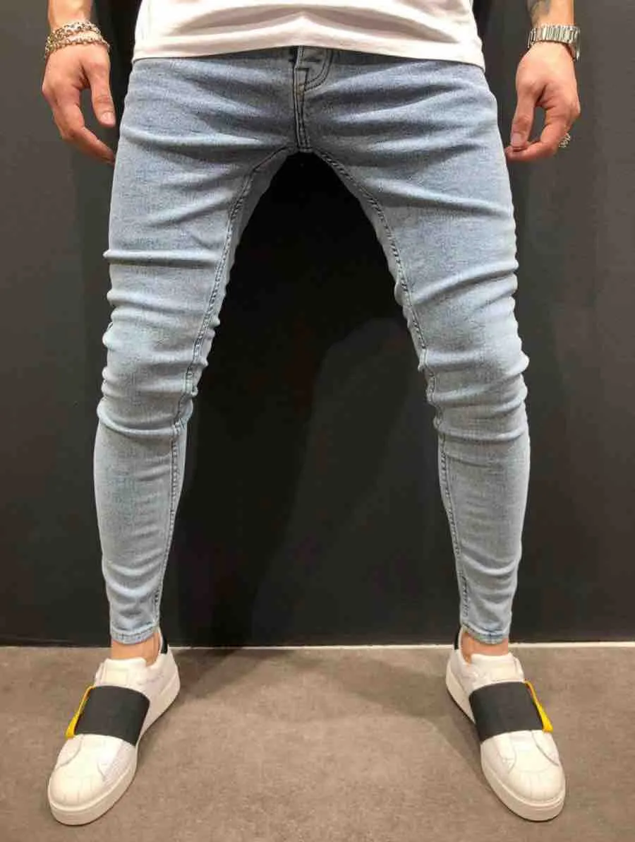 Jeans skinny homme bleu clair | Mode urbaine | 39€