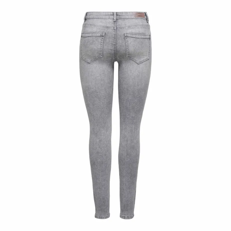 Jeans skinny poches boutons passant ceinture coton Femme ONLY à prix 