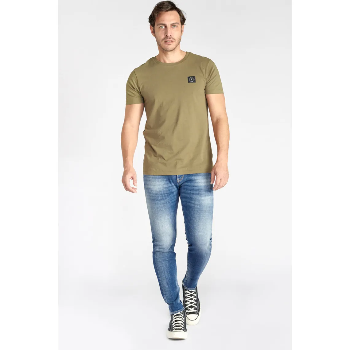 Jeans skinny POWER, 7/8ème bleu Andy Le Temps des Cerises - Jean Homme sur MenCorner