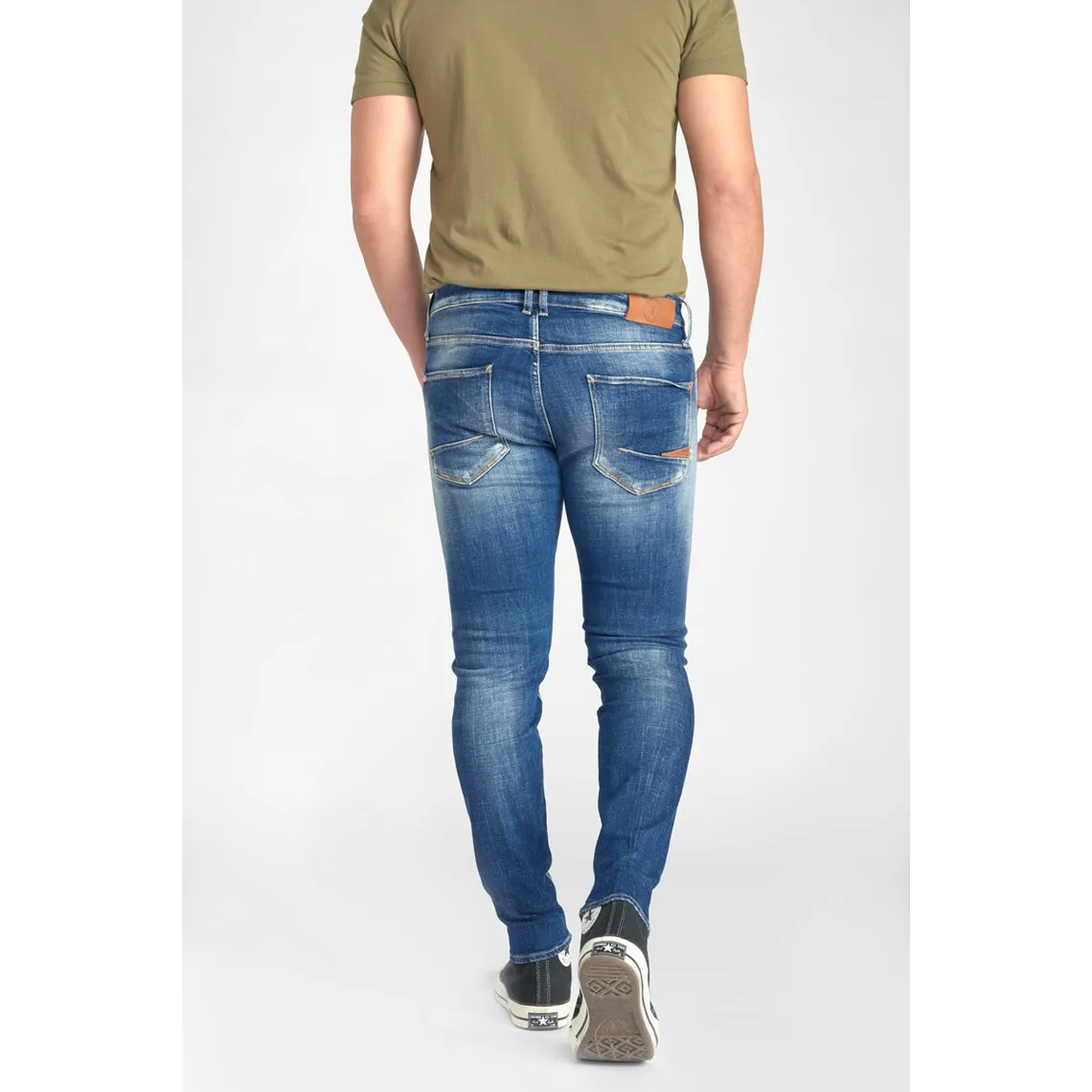 Jeans skinny POWER, 7/8ème bleu Andy Le Temps des Cerises - Jean Homme sur MenCorner