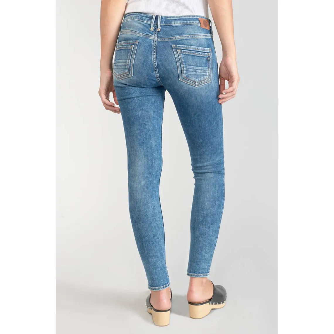 Jeans skinny POWER, 7/8ème bleu en coton Kai | 3 Suisses