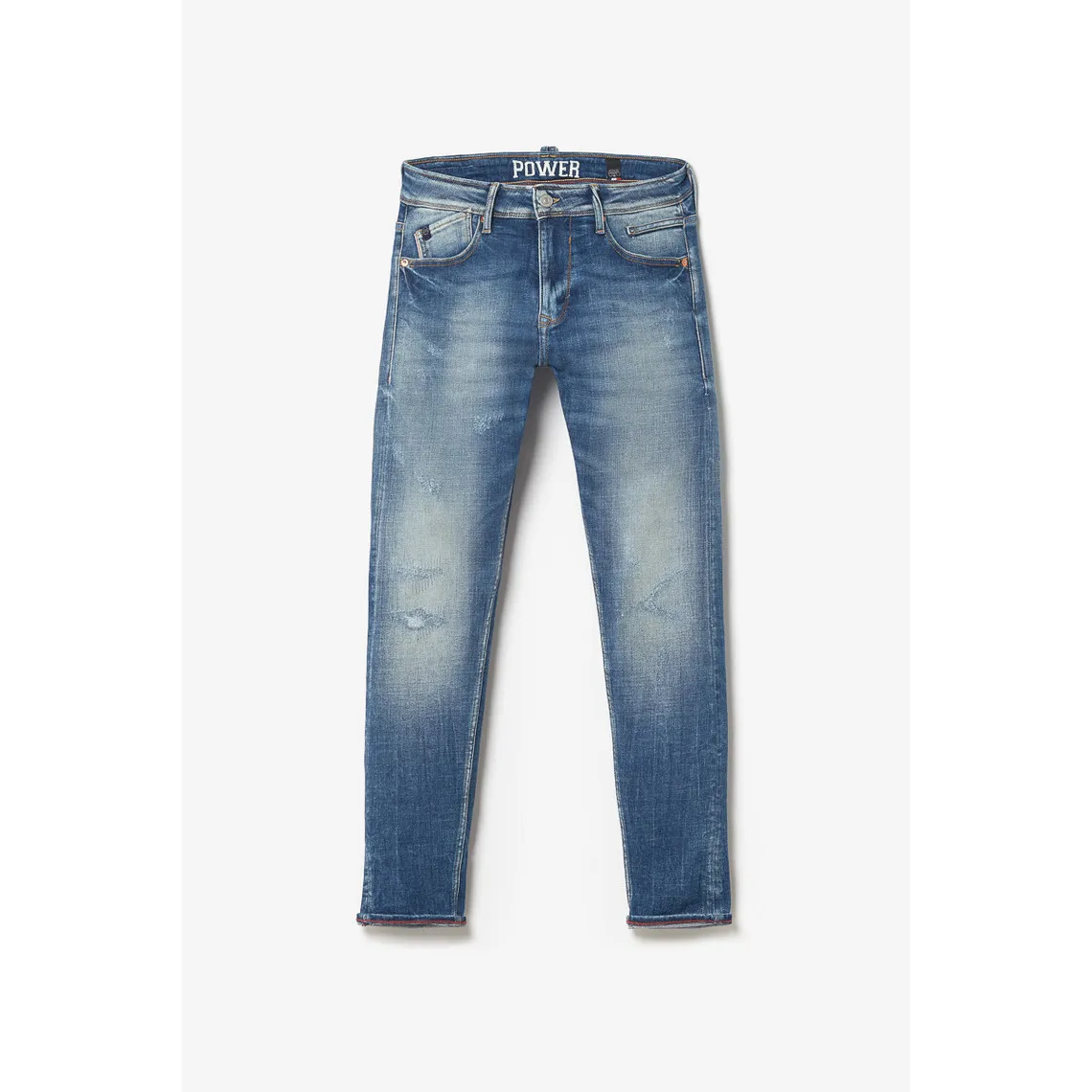 Jeans skinny POWER, 7/8ème bleu en coton Sean | 3 Suisses