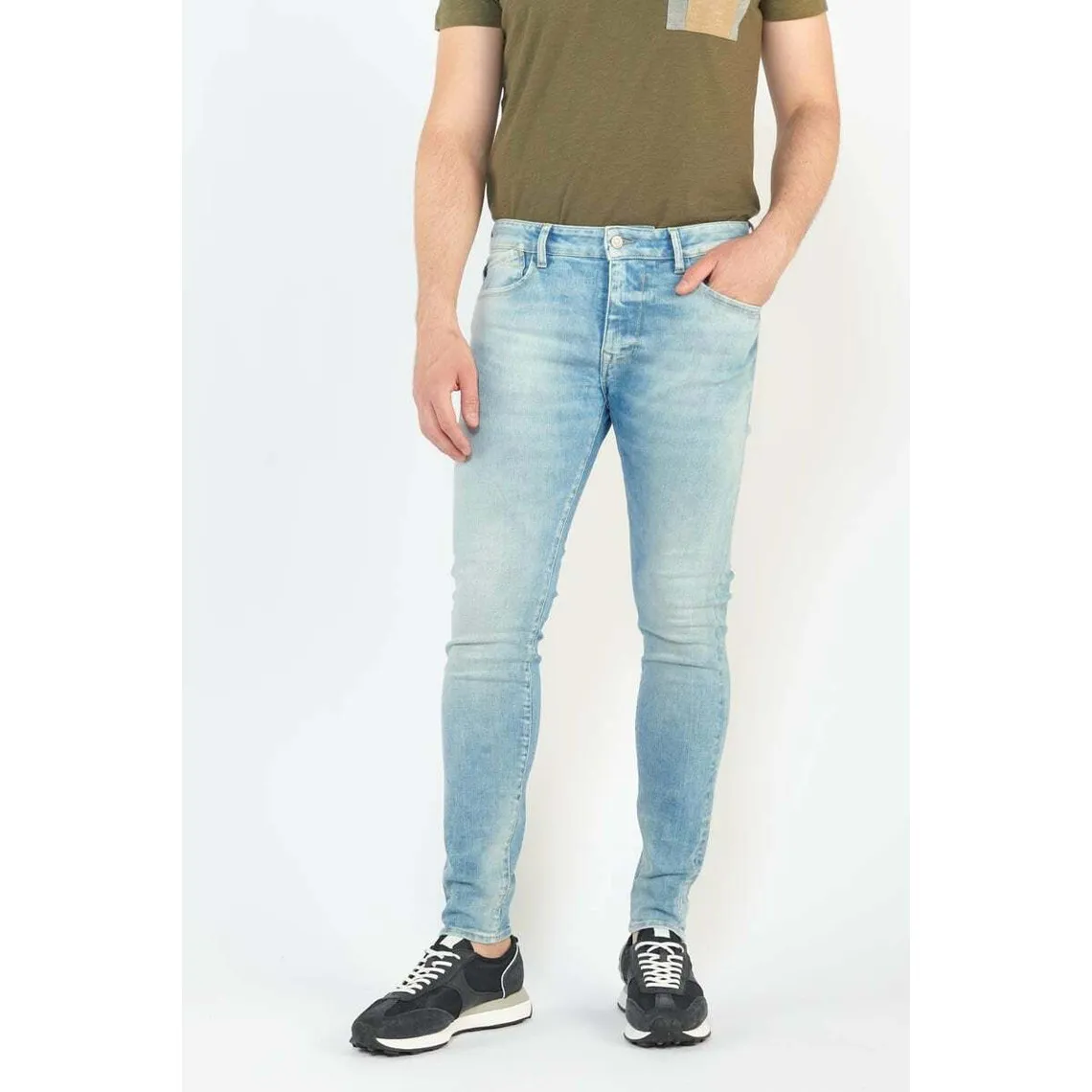 Jeans skinny POWER, 7/8ème bleu Levi Le Temps des Cerises - Jean Homme sur MenCorner