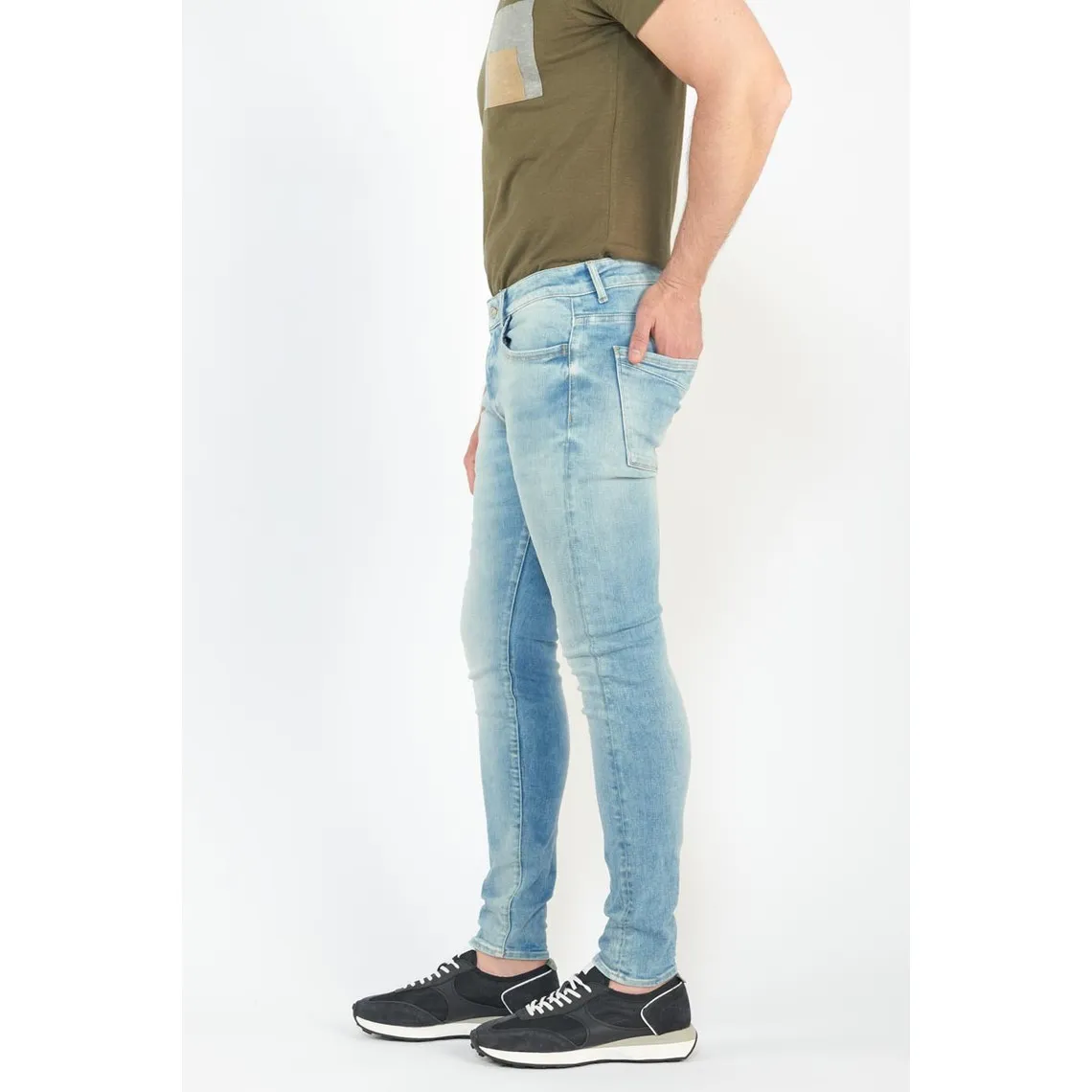 Jeans skinny POWER, 7/8ème bleu Levi Le Temps des Cerises - Jean Homme sur MenCorner