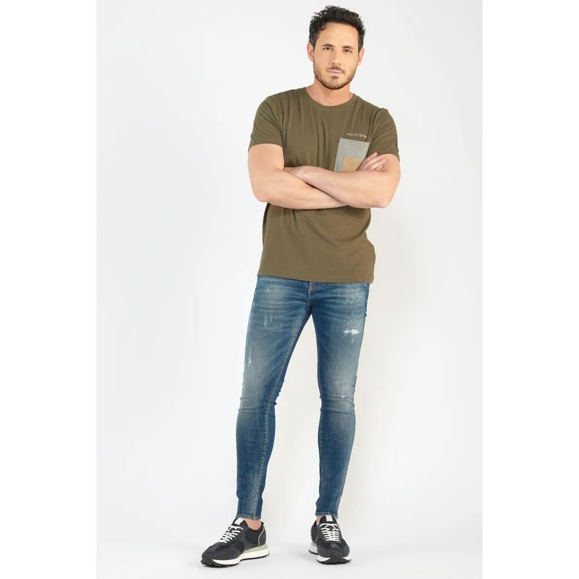 Jeans skinny POWER, 7/8ème bleu Phil | 3 Suisses