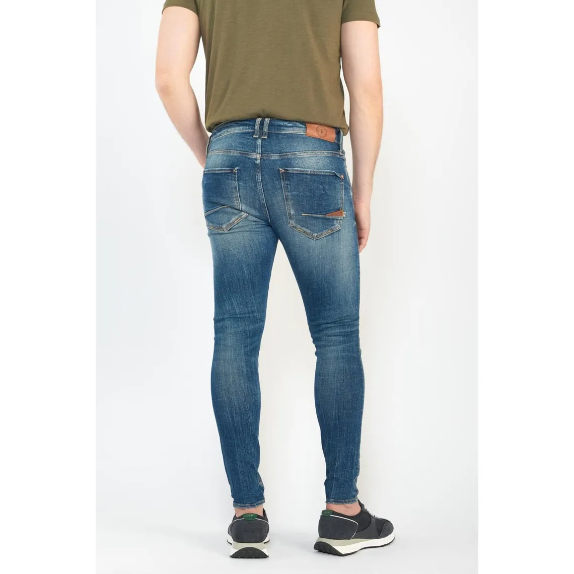 Jeans skinny POWER, 7/8ème bleu Phil Le Temps des Cerises - Jean Homme sur MenCorner