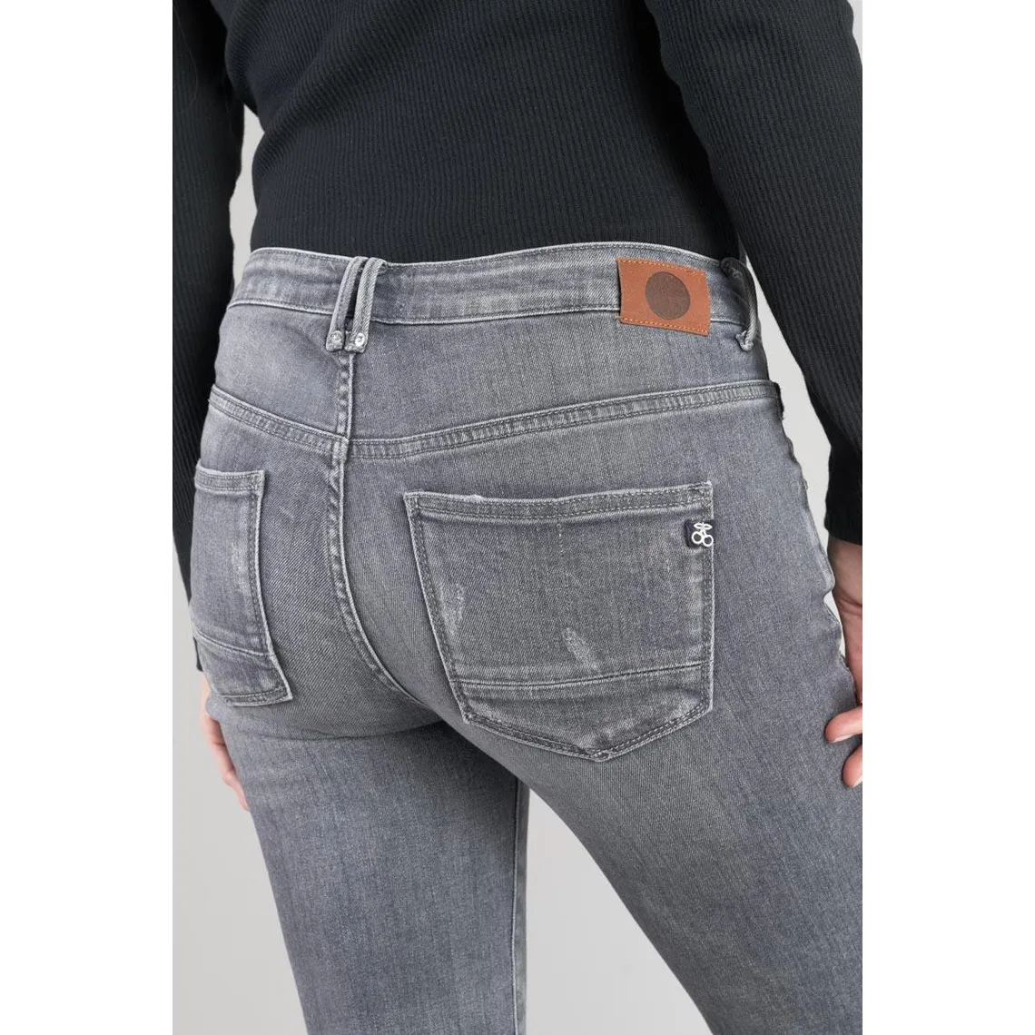 Jeans skinny POWER, 7/8ème gris Louise | 3 Suisses