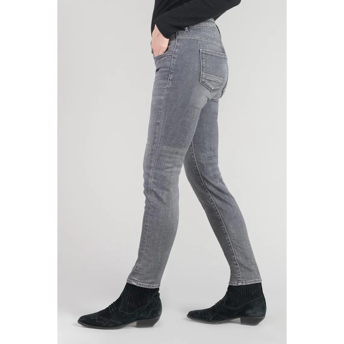 Jeans skinny POWER, 7/8ème gris Louise | 3 Suisses