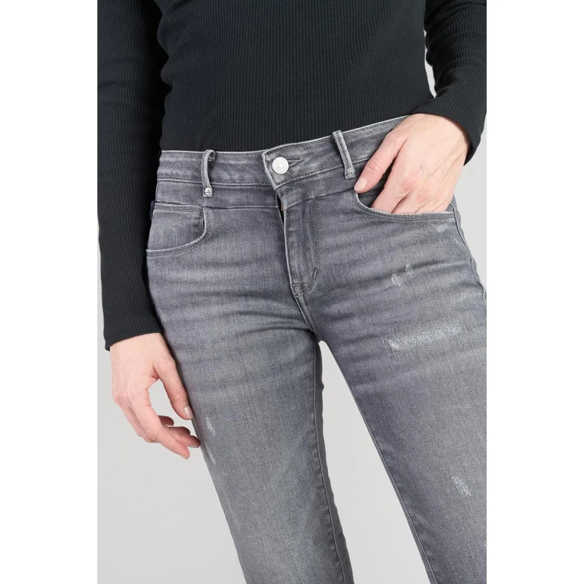 Jeans skinny POWER, 7/8ème gris Louise | 3 Suisses