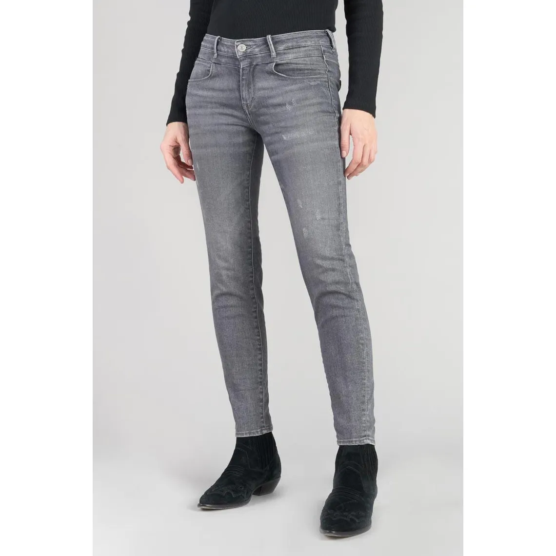 Jeans skinny POWER, 7/8ème gris Louise | 3 Suisses