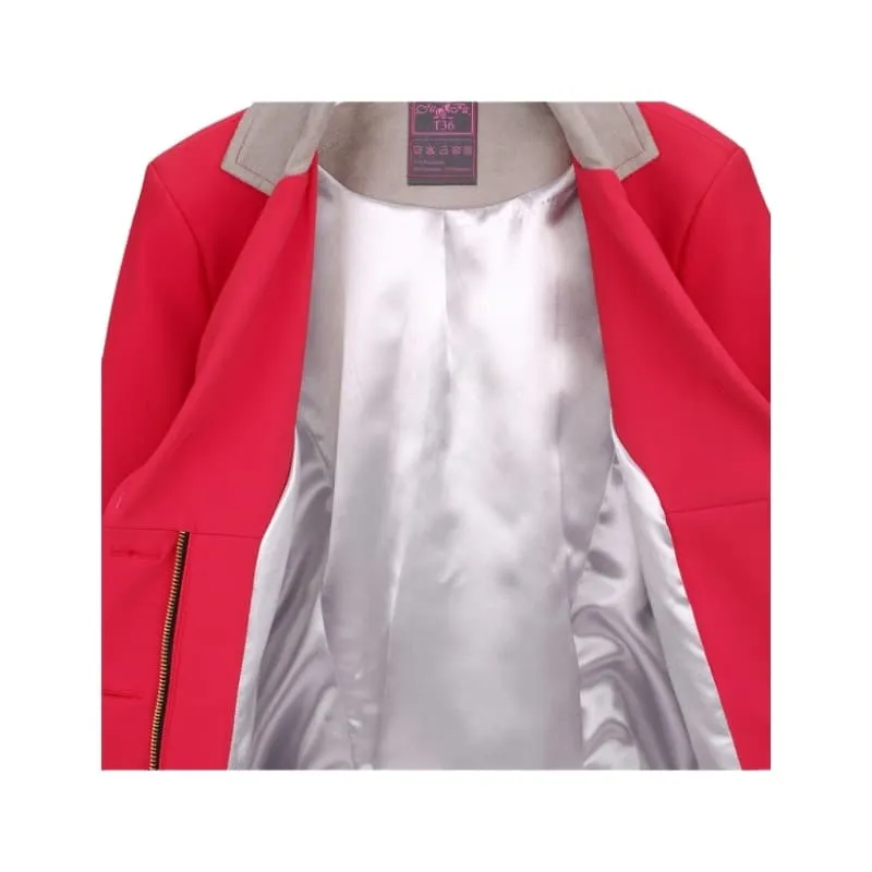 Ju et Pa – Veste de concours Meredith Junior Rouge/Gris