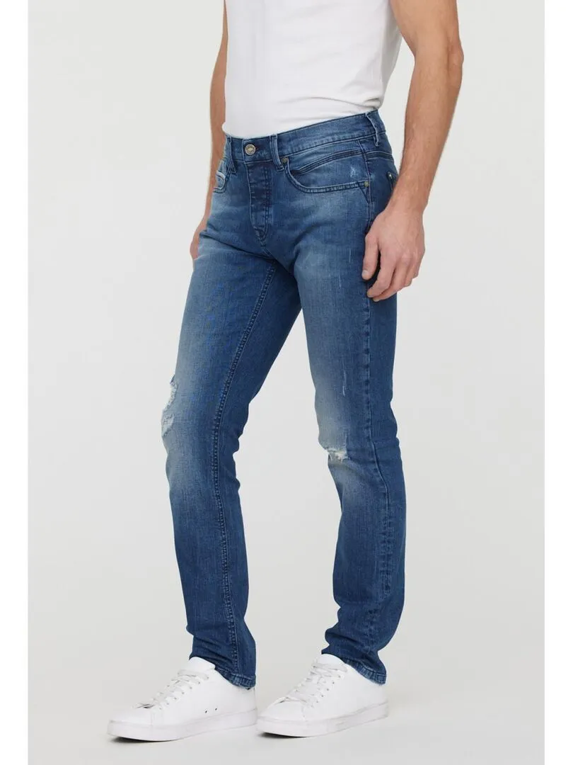 Lee Cooper - Jean coton straight JEEP - Bleu