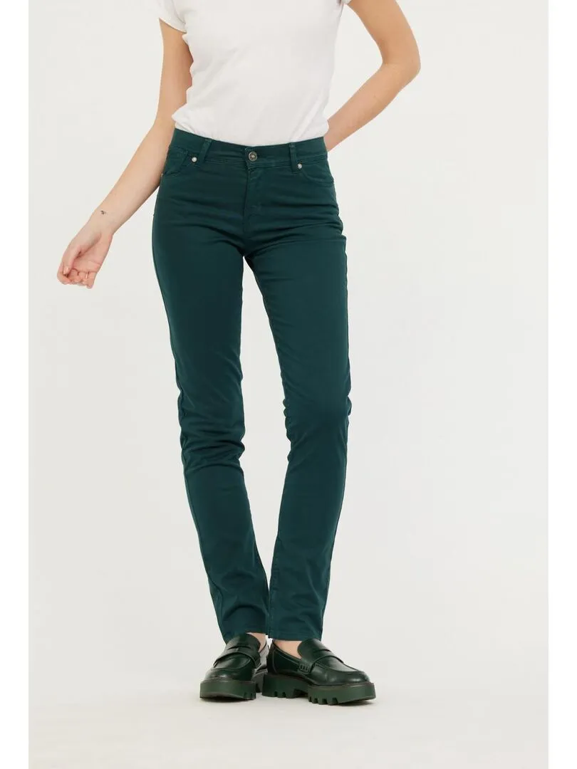 Lee Cooper - Pantalon coton slim JANA - Vert