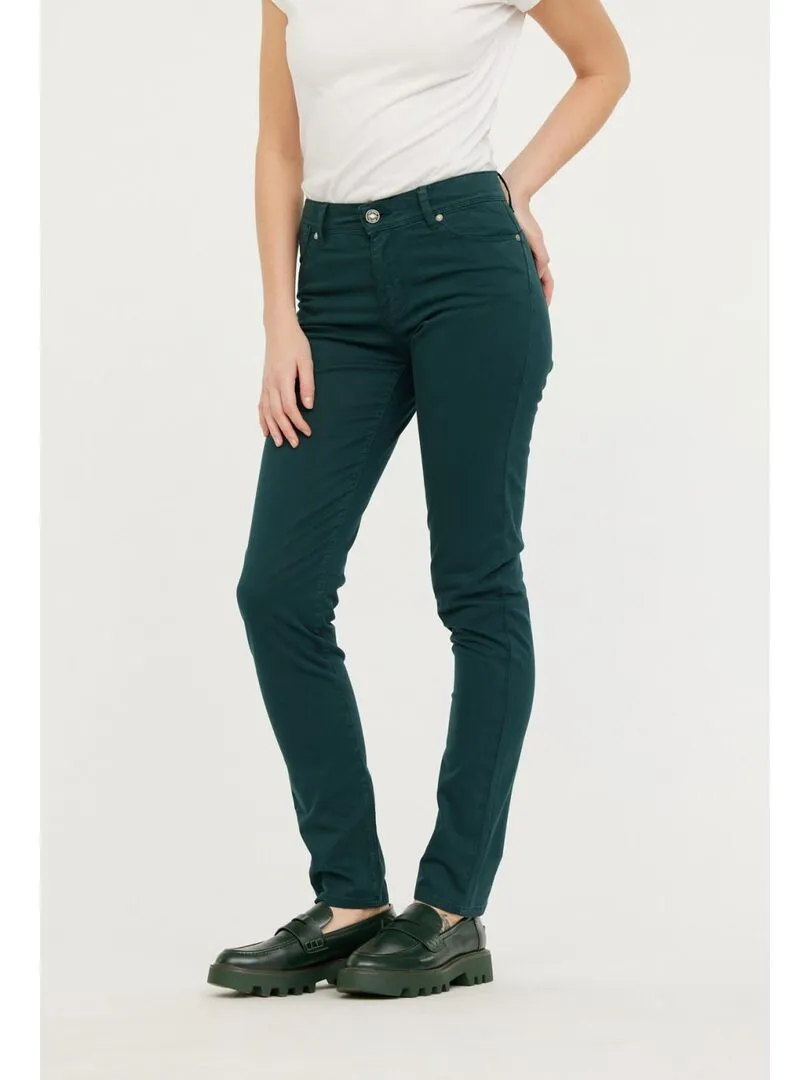 Lee Cooper - Pantalon coton slim JANA - Vert