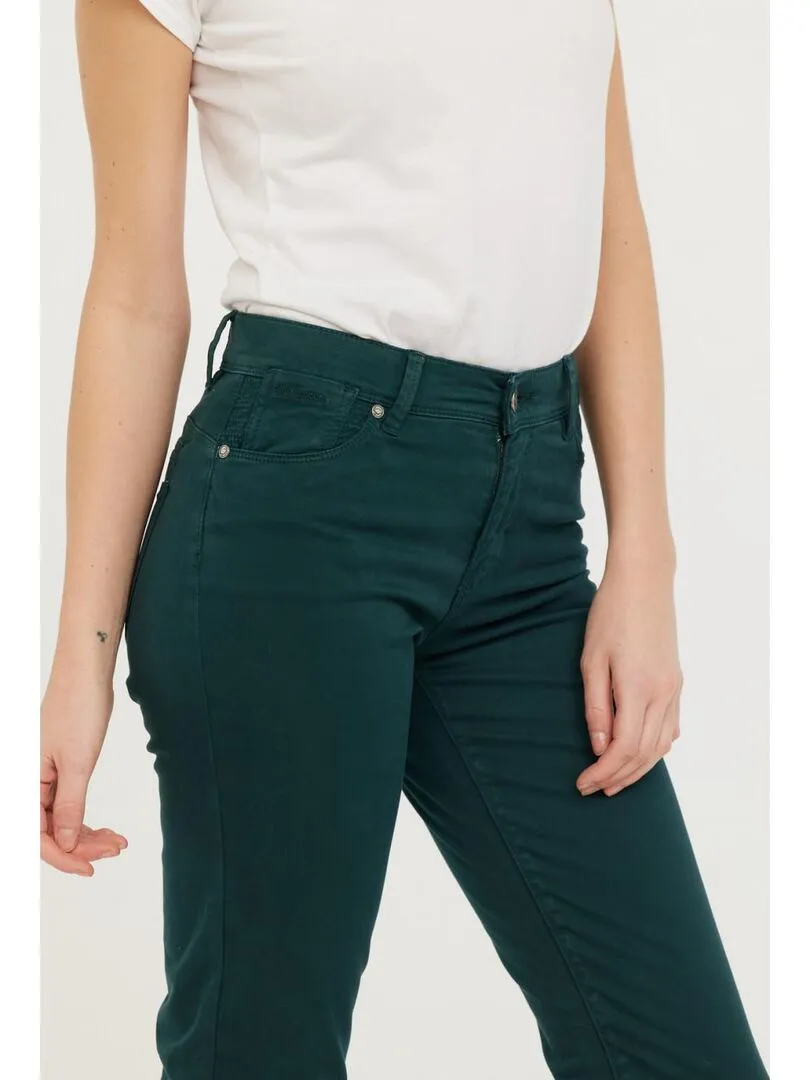 Lee Cooper - Pantalon coton slim JANA - Vert