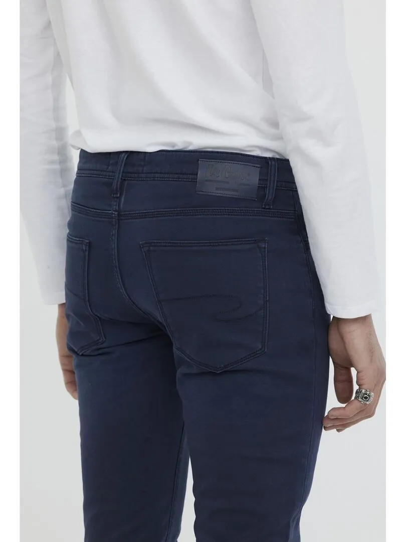 Lee Cooper - Pantalon coton slim LC128 - Bleu marine