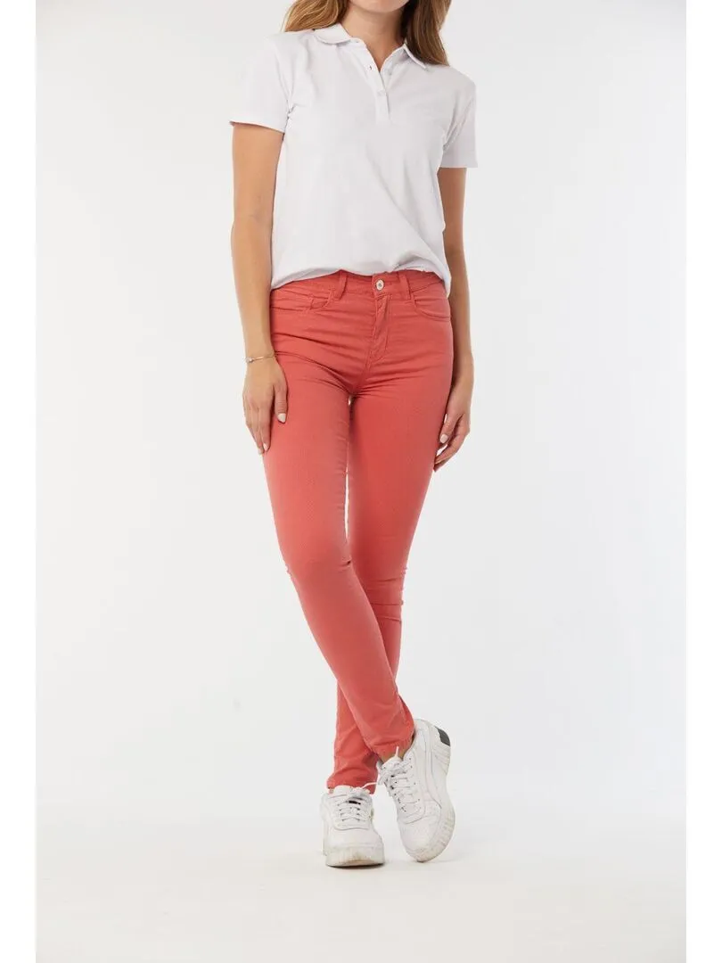 Lee Cooper - Pantalon coton slim LC135 - Orange