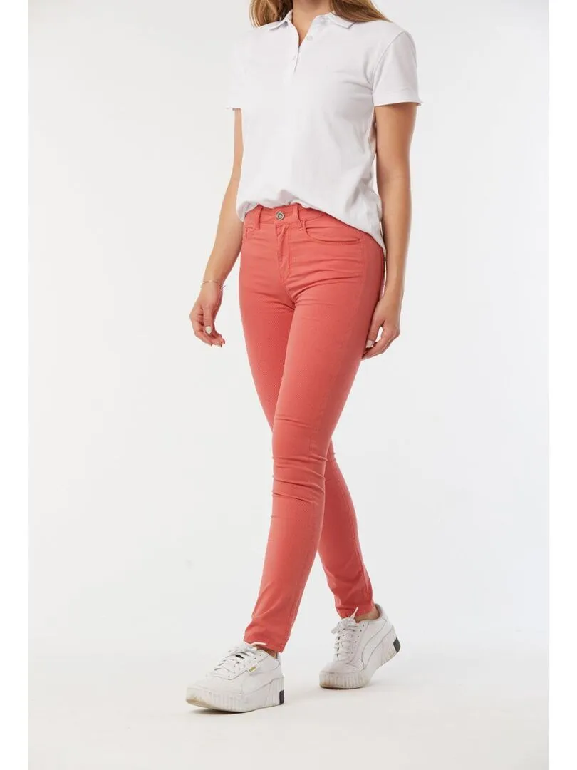 Lee Cooper - Pantalon coton slim LC135 - Orange