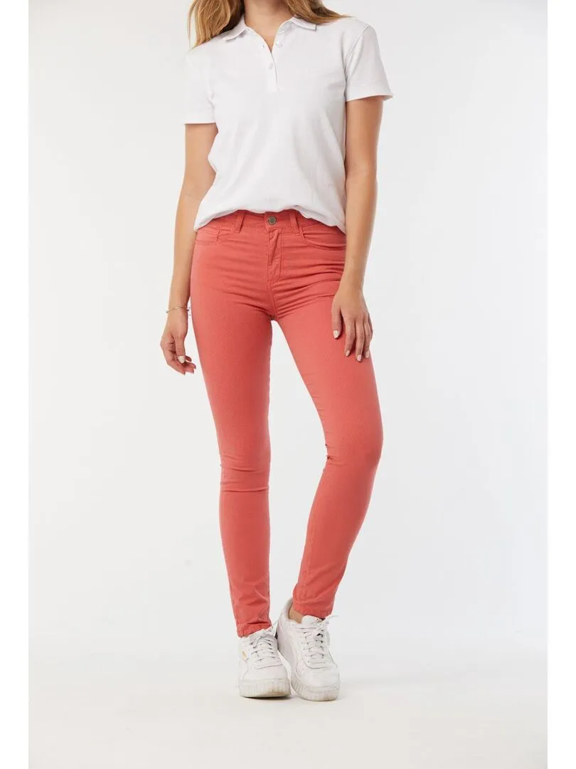 Lee Cooper - Pantalon coton slim LC135 - Orange