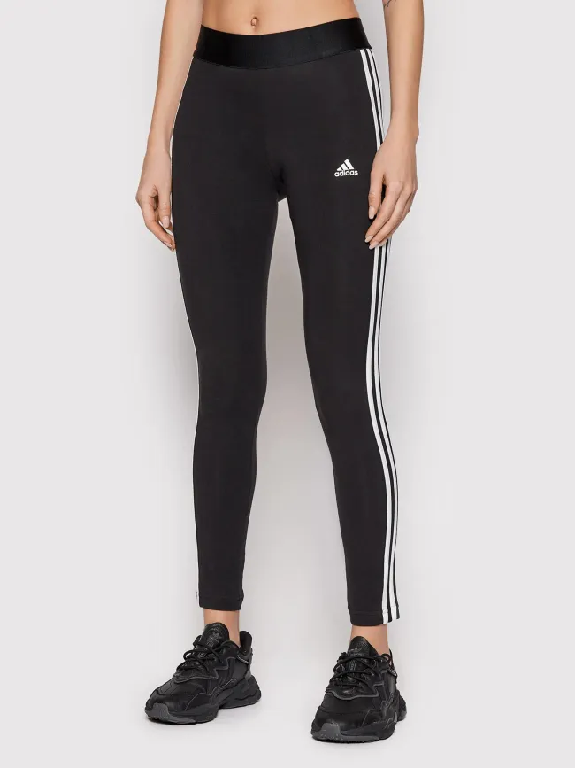 Legging de sport 3 stripes noir femme - Adidas | wimod