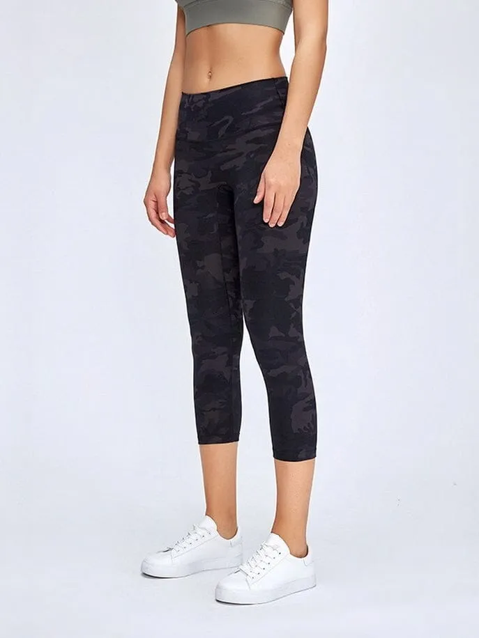 Legging De Sport Capri Taille Haute