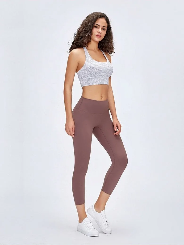 Legging De Sport Capri Taille Haute