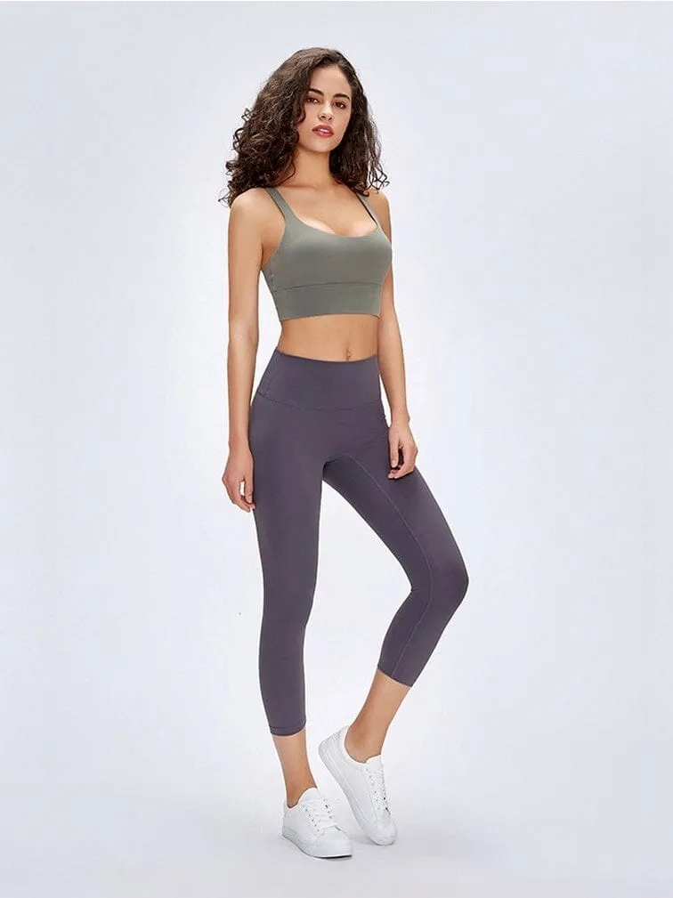 Legging De Sport Capri Taille Haute