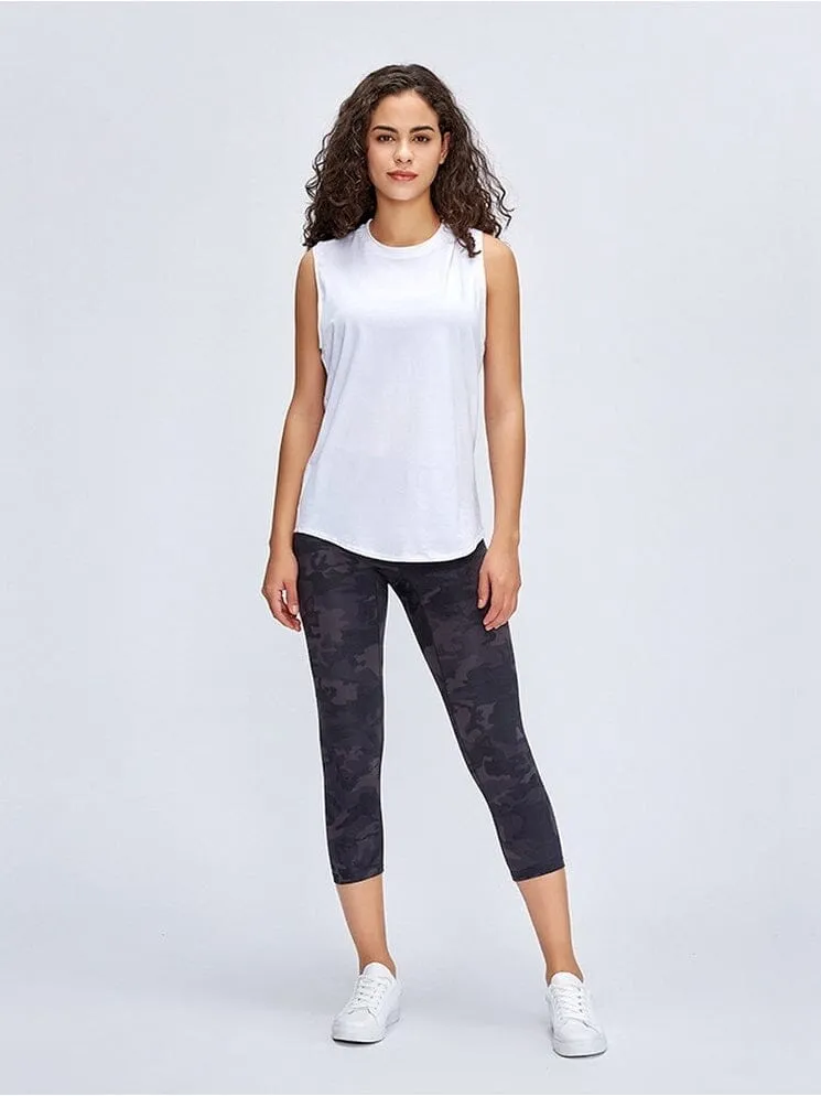 Legging De Sport Capri Taille Haute