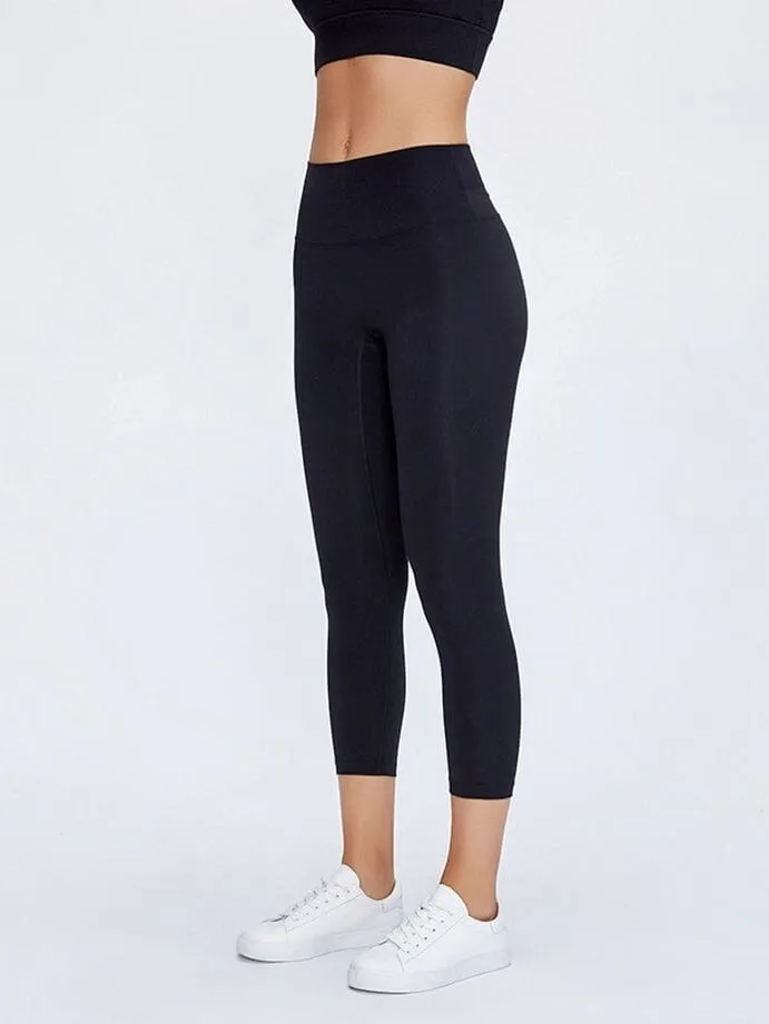 Legging De Sport Capri Taille Haute