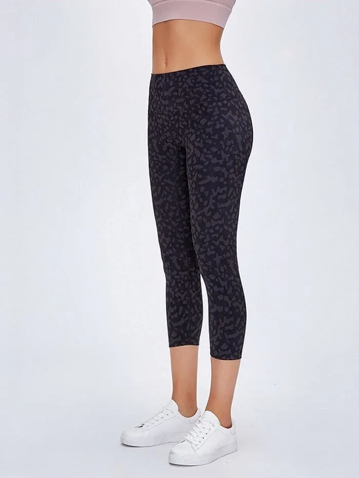 Legging De Sport Capri Taille Haute