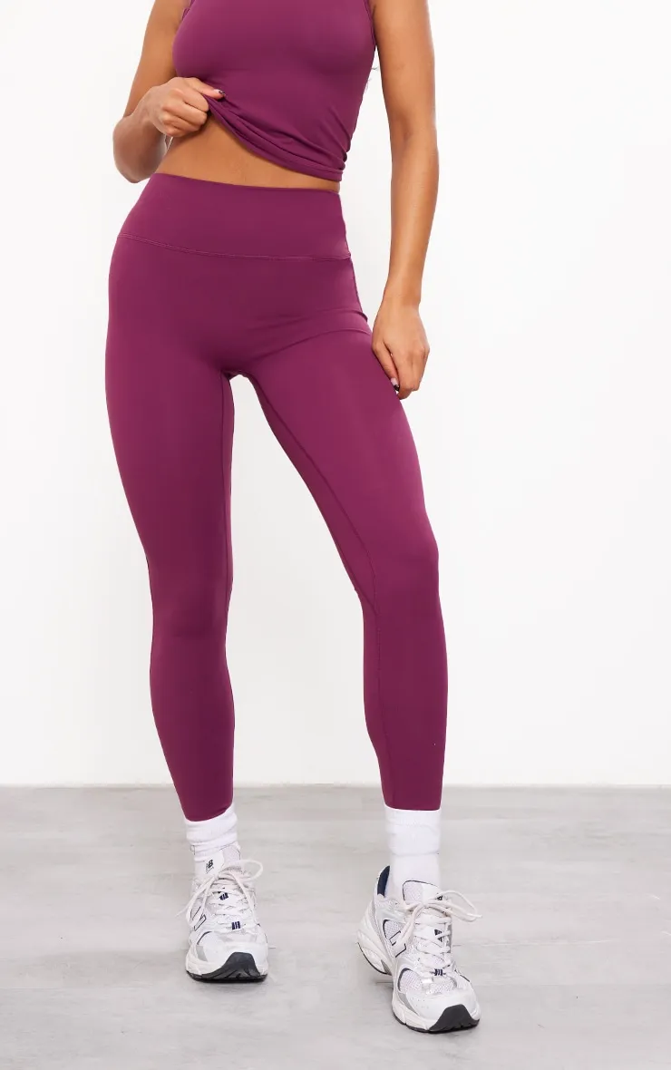 Legging de sport Sculpt à taille haute prune