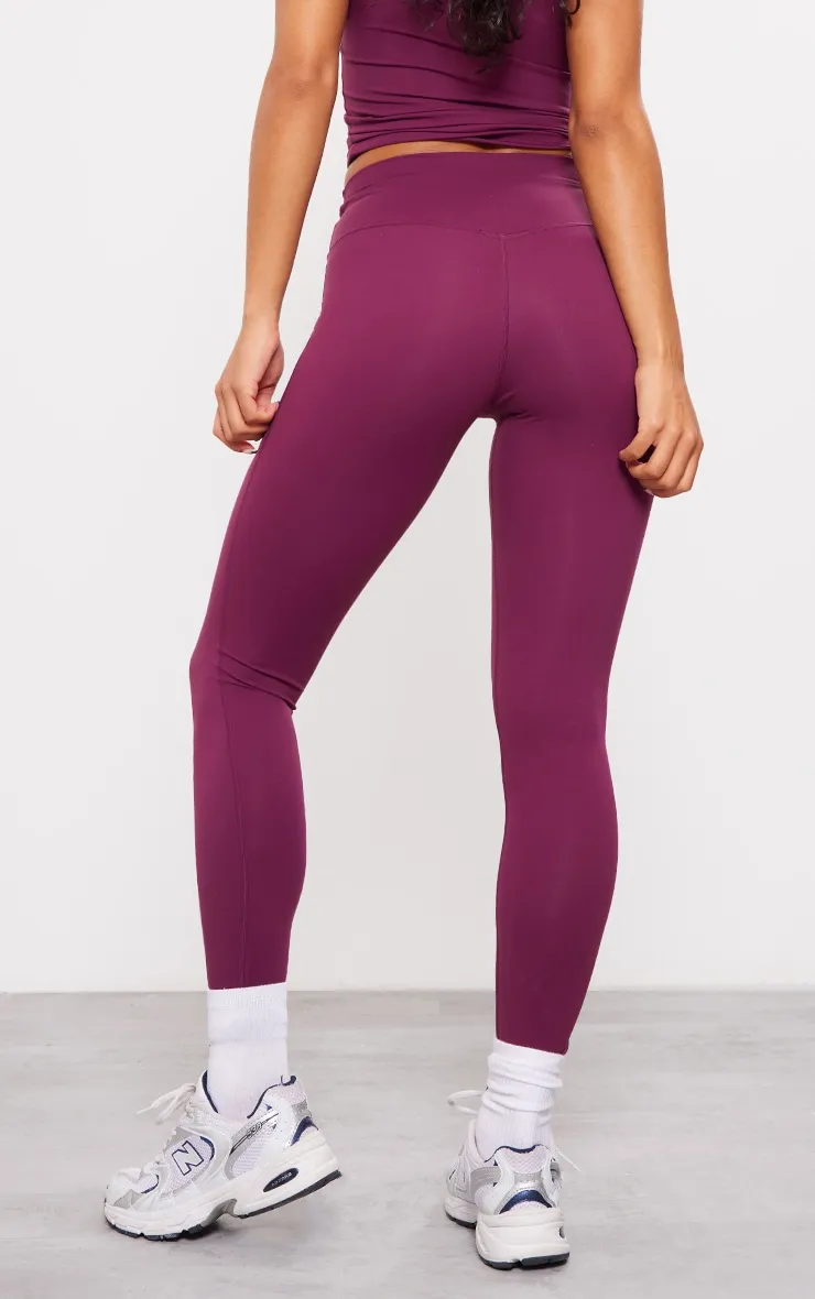 Legging de sport Sculpt à taille haute prune