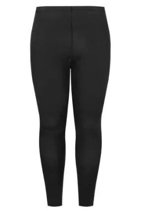 Legging en Jersey Noir Toucher Doux