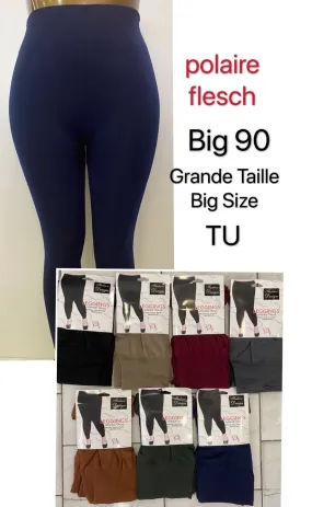 Legging Grande Taille   Polaire Intérieur (x12)