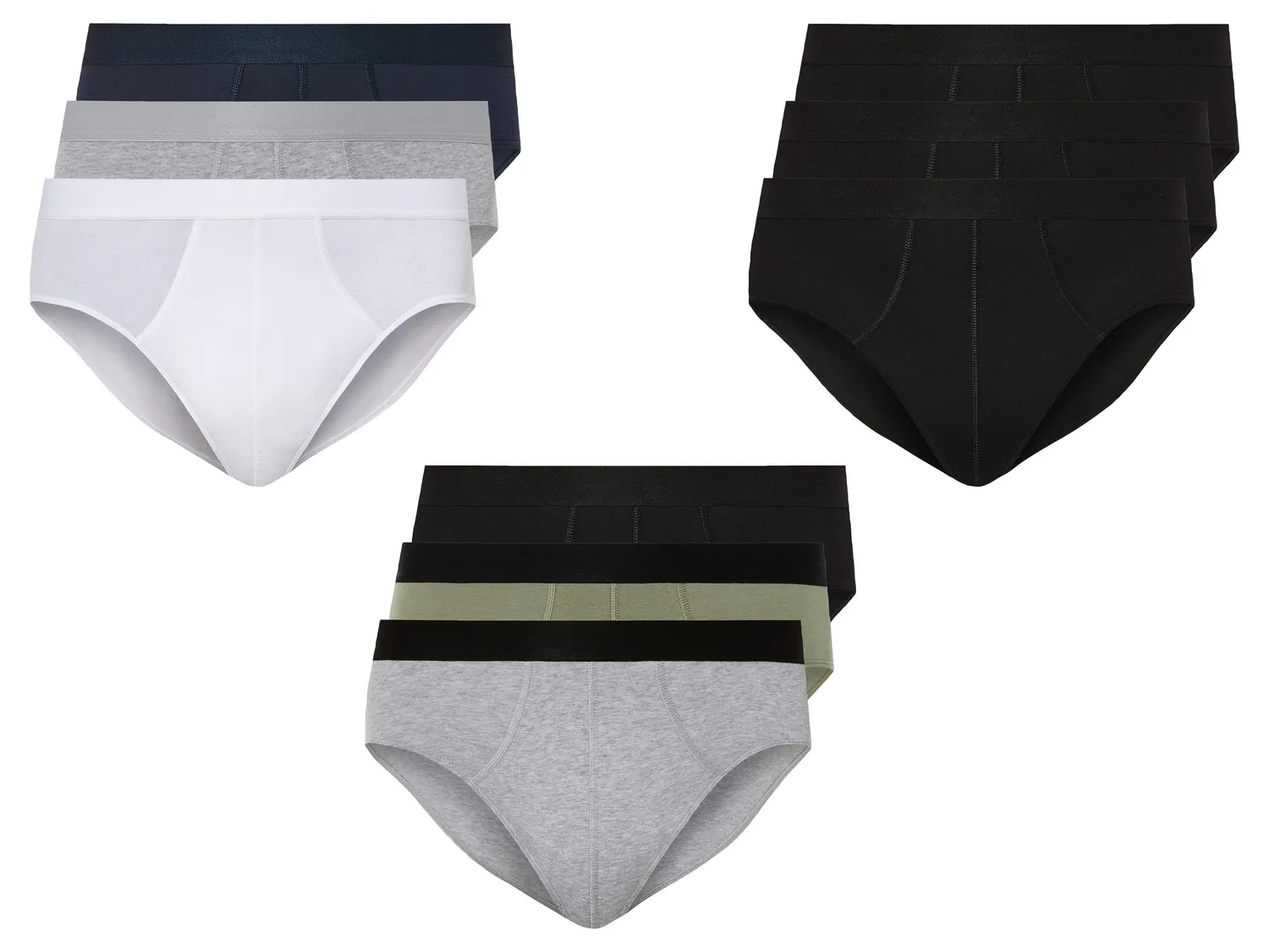 LIVERGY® Lot de 3 slips homme