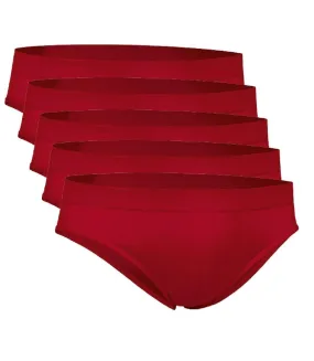 Lot 5 slips pour Homme - rouge - ZEUS