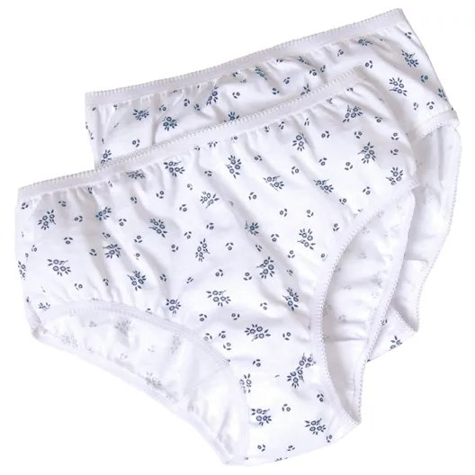 Lot de 2 slips incontinence Motif Fleuri