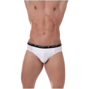 Lot de 3 slips blancs en coton Jolidon - Slip Homme sur MenCorner