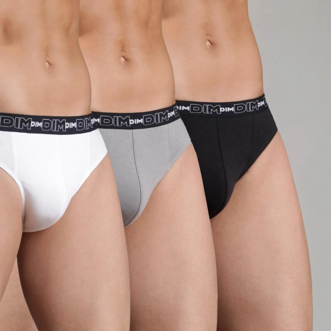 Lot de 3 slips Dim Pack homme - Gris Dim - Slip Homme sur MenCorner