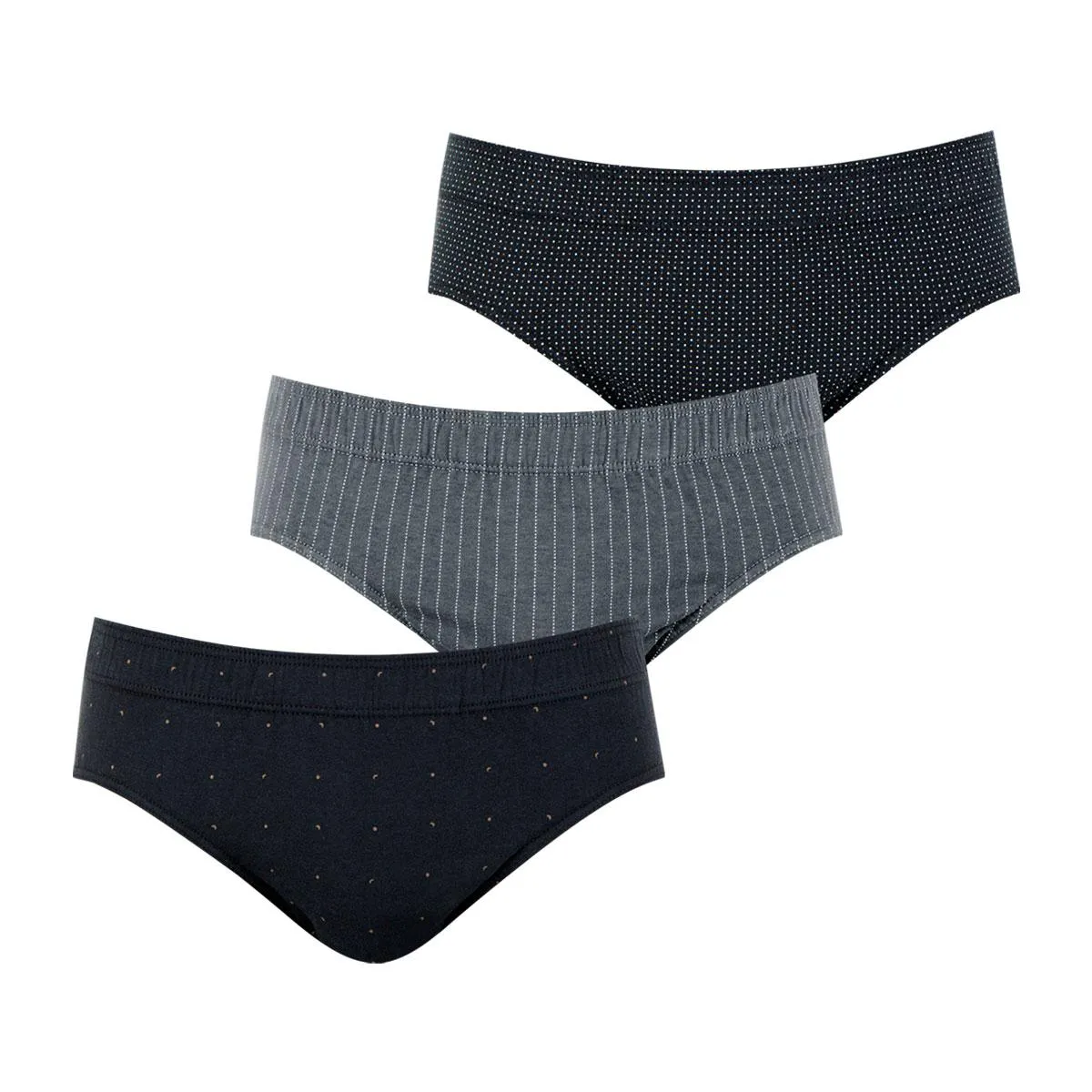 Lot de 3 slips taille basse homme Motif Eminence