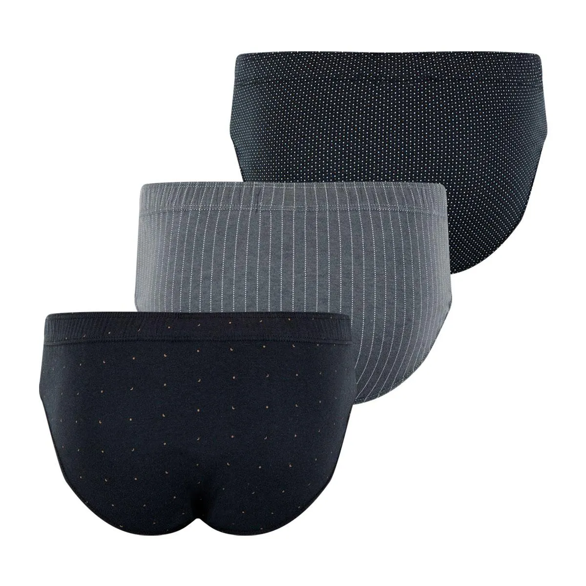 Lot de 3 slips taille basse homme Motif Eminence